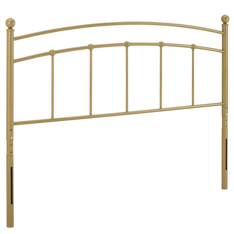 Modway Abigail Twin Metal Headboard in Gold