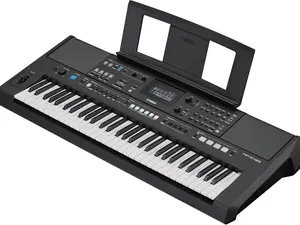 Yamaha PSR-E483, 61-Key Touch-Sensitive Portable Keyboard with Sound, Music Rest and Power Adapter