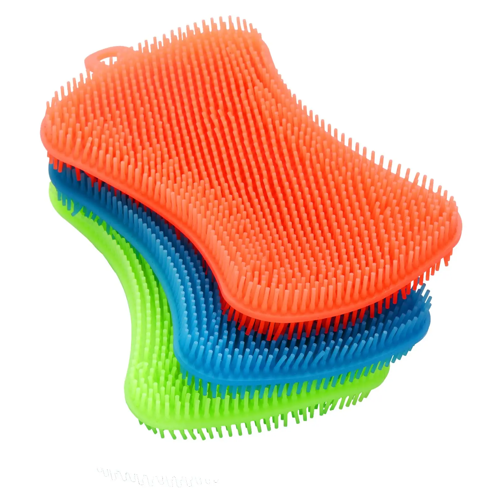 3PCS Silicone Dish Sponges, Super Food-Grade Silicone Sponges, Multi-Purpose and Efficient Sponge Kitchen Gadgets, Especial Delicate Kitchen Sponge Brush