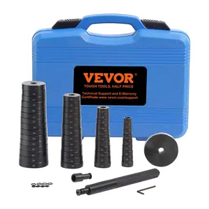 VEVOR 52PCS Custom Bushing Bearing & Seal Driver Set, Transmission Wheel Axle Bearing Race, Seal Driver Installer Remover, 18-65mm & 74mm Metric Discs Bush Removal Puller Bearing Press Tool Kit