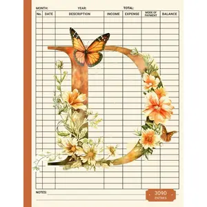 Personalised Letter D Accounts Book: Self Employed, Small Business & Sole Trader Bookkeeping and Accounting Ledger Book Paperback – April 2, 2025