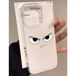 Fierce Expression Pattern Phone Case for iPhone 17 Pro Max 16 15 14 13 12 11 Fashion Gift Full Body Protection Shockproof Soft Silicone Cover