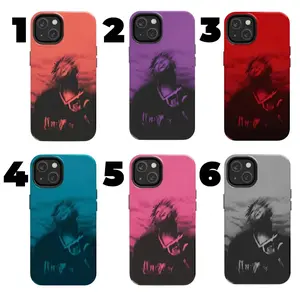 999 JW Word Art Phone Case | Blue Red Rapper Inspired Aesthetic iPhone Cover | Hip Hop Lyric Merch Gift for iPhone 17 16 15 14 13 12 Pro Max