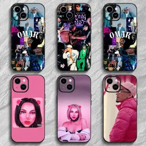 O-Omar Courtz PRIMERA MUSA Phone Case Black Frosted Soft TPU Protective Cover For iPhone 11-17 Pro Max/Plus & Samsung Galaxy S23-S25