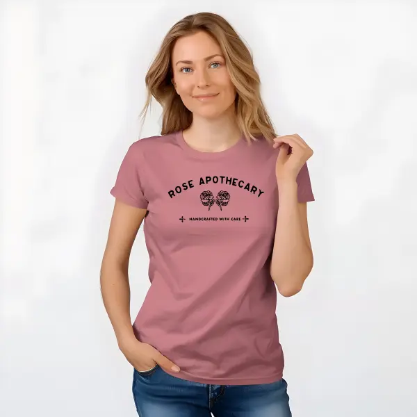 Rose Apothecary Shirt David Rose T-Shirt Novelty Shirt Short Sleeve Print Casual Top