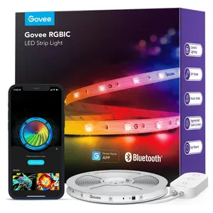 Smart RGBIC LED Strip Lights for Bedroom - Bluetooth APP Control, Multiple Colors on One Line, Music Sync, Home Decor