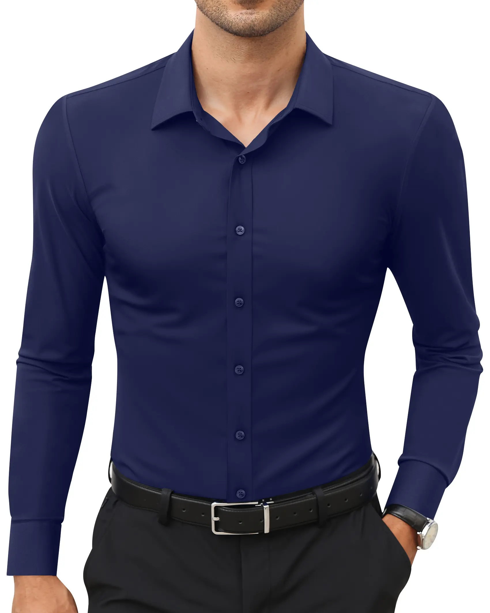 alimens and gentle dress shirts Alimens & Gentle Men's Short Sleeve Stretch Cotton Casual Dress Shirt, Wrinkle-Free, Button Down, Regular Fit