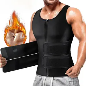Men's Sweat Waist Trainer, Sauna Suit Compression Vest, Gym Workout Exercise Shapewear Top