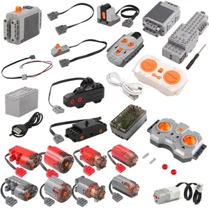 88002 80003 80004 High-Tech Parts MOC Motor Servo Power Functions Motor Multi Tool PF Model Building Blocks Compatible
