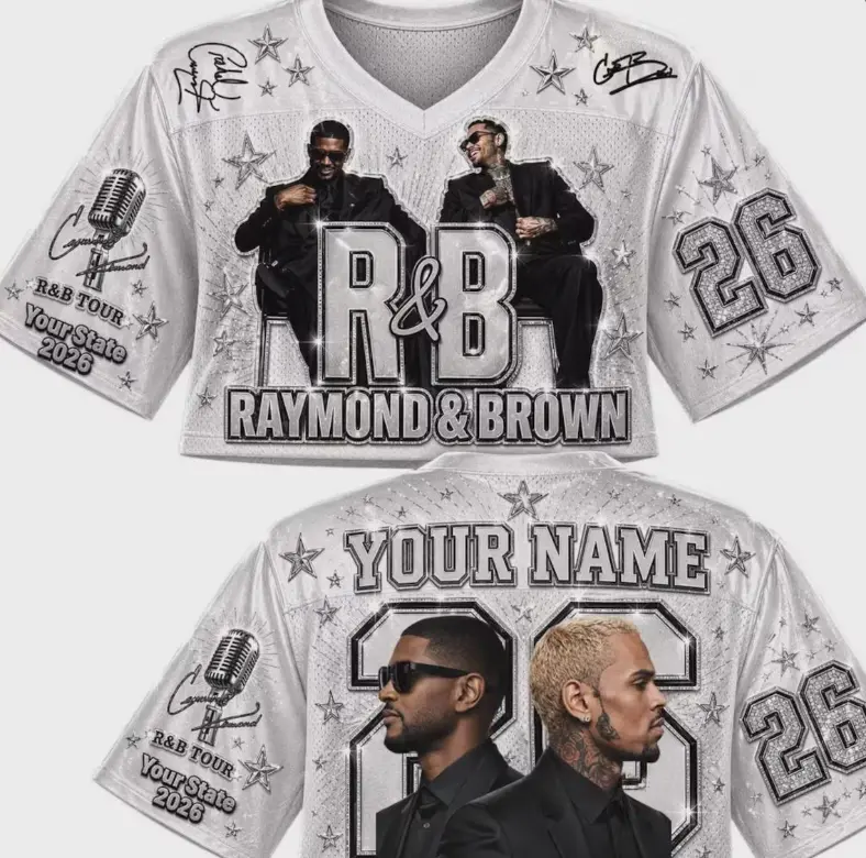 2026 R&B Tour Legends Music Croptop - Men's/Women's Professional Sports Streetwear Concert Shirt Apparel