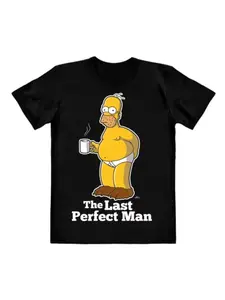 The Simpsons T-shirtsThe Last Perfect Man T-Shirt Casual Wear Cartoon Unisex Present Tops Brand