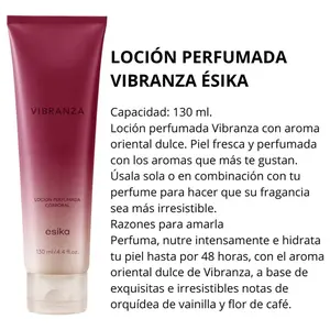 Loción Corporal Crema Perfumada Vibranza Ésika 130 Ml Oriental Dulce