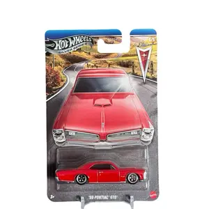 Hot Wheels Silver Series '66 Pontiac GTO Metal Base Chase 1:64 Diecast Car Model Collectible