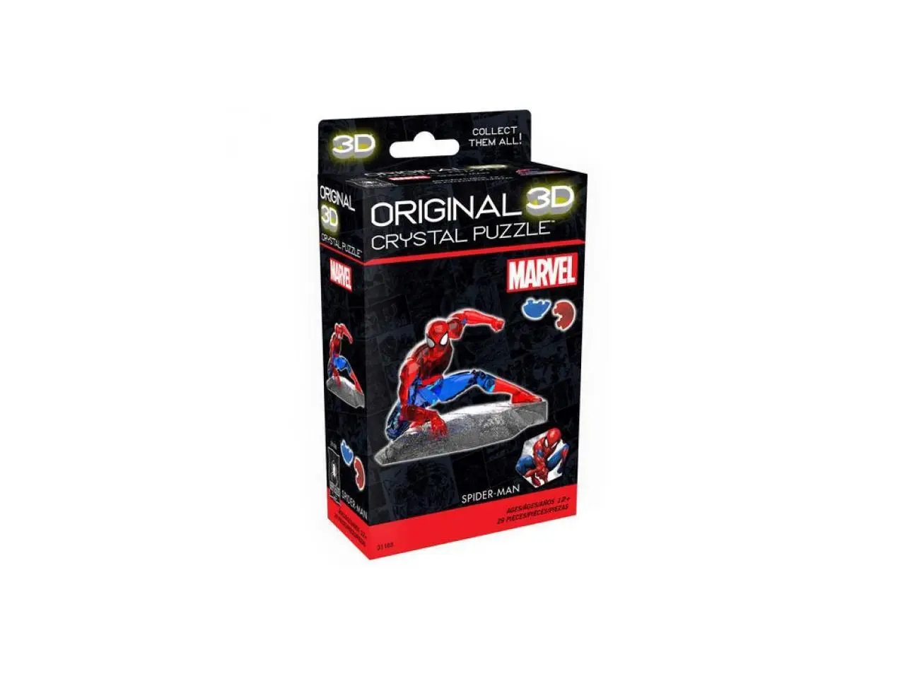 BEPUZZLED Marvel Spider-Man 3D Crystal Puzzle BEPUZZLED Marvel Spider-Man 3D Crystal Puzzle