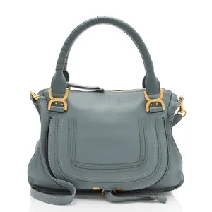 Pre-owned Chloé Calfskin Shoulder Bags Chloe Marcie Medium Satchel