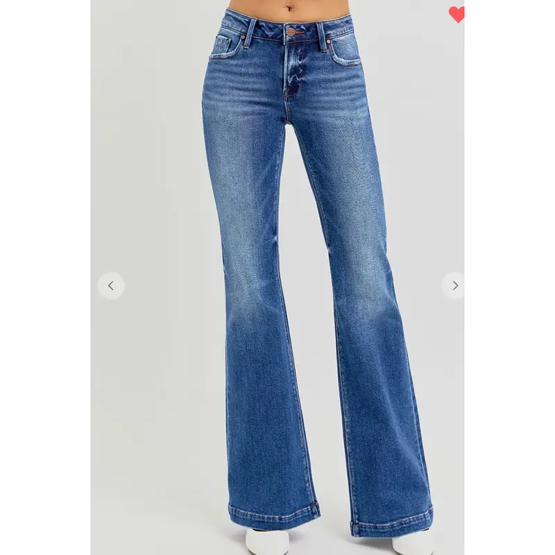 Low Rise Flare Jeans