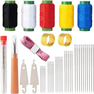42 count Sewing Tool Set, Big Eye Steel Sewing  Kit, Includes , Threader, Ripper, Tape Measure & , Complete Hand Sewing Set for Beginners, Craft Enthusiasts & Daily Use