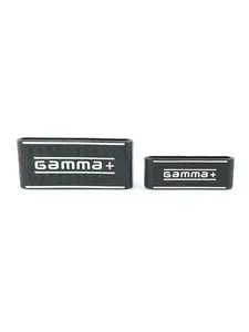 Gamma+ Clipper & Trimmer Grip Set GP309B (Black white White Logo)