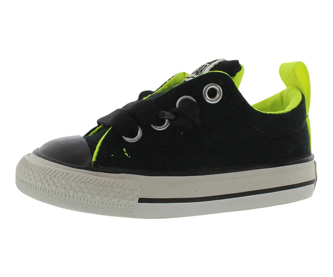 Converse Ct Street Slip Infant & Toddler Sneakers, Unisex Canvas Low Top Shoes with Easy Slip-On Design for Casual Wear, Single Pair
