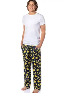 PJammy Men's Going Bananas Tossed Print Sleep Pajama Pants For Adults