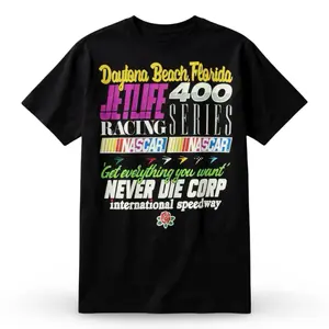 Daytona Beach Racing NASCAR TShirt, Jet Life 400 Series Vintage Graphic Design, Unisex Fit for Men Women Racing Fans, Perfect Gift for Motorsport Lovers