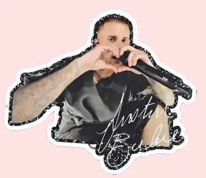 (Set of 2,3,5 pcs) Heart Sign Coachella Sticker Ship By USA - Music Fan Sticker, Laptop or Water Bottle Decal