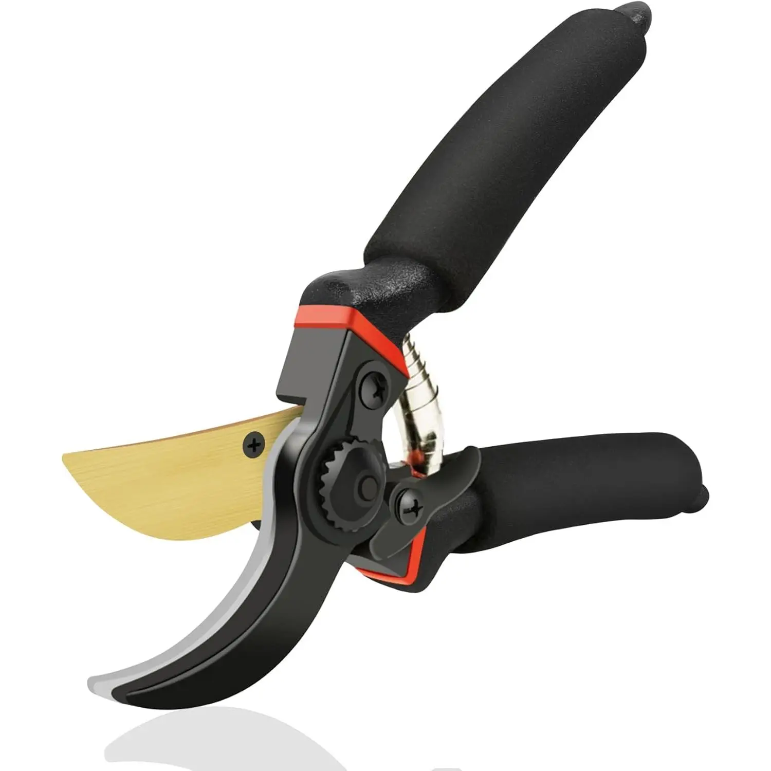 Heavy-Duty Garden Clippers, Tree Trimmers and Rose Pruning Shears, With Sharp SK5 Blade and Soft Cushioned Handle Tool Cutting,8.5" Bypass Pruning Shears for Garden