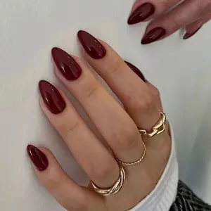 30pcs Cat Eye Long Almond Medium Nail Tips, Glossy Finish, Single Item Pack, Non-Flammable Liquid, No Ca Prop 65 Warning