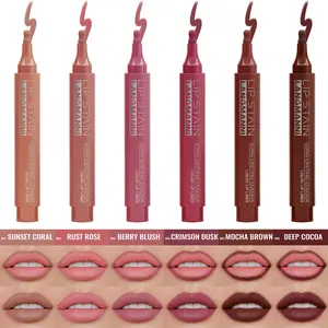 1PC matte lipliner is durable, waterproof, non fading, smooth and easy to apply, suitable for daily makeup, Matte lip pencil