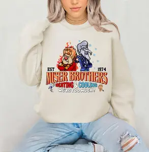 Miser Brothers Heating And Cooling Sweatshirt, Miser Brothers Too Much Shirt, Heat And Snow, Miser Brothers Christmas, Cool