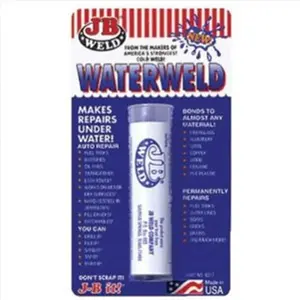 212 MAIN J-B Weld Waterweld Epoxy Putty - White, Waterproof Long Lasting Adhesive Wall Hole Putty for Underwater Fix