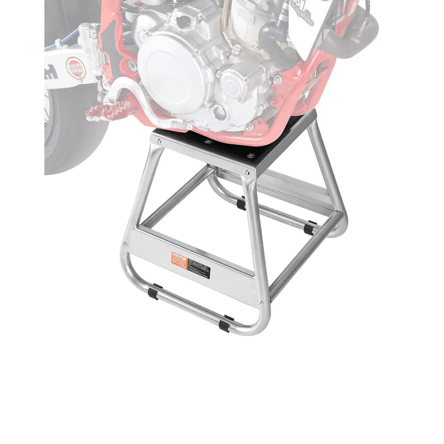 【Summerfinds】VEVOR Dirt Bike Stand, 1100 lbs Load Capacity Dirtbike Pit Stand, Universal Non-Slip Off-Road Steel Heavy Duty Dirtbike Maintenance Lift, Moto Box Stand for Motorcycle & Powersports Maintainence