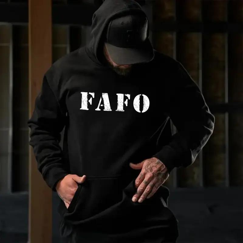 FAFO Tactical Hoodie, FAFO Graphic Hoodie, Funny Military Humor Shirt for Men, Patriot Pro 2A Graphic, Casual Everyday Wear.