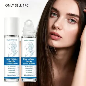 Hair Oil Essence Roller Ball, 3% Rosemary for Stronger Hair, Deep Nourishment and Moisture Care, Portable for Men and Women
