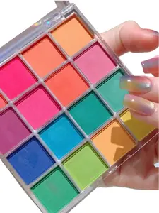 Solid Nail Pigment Gel Palette - 15/16 Colors Matte Patting Gel, Nail Art & Eyeshadow Accessory for Beauty & Personal Care