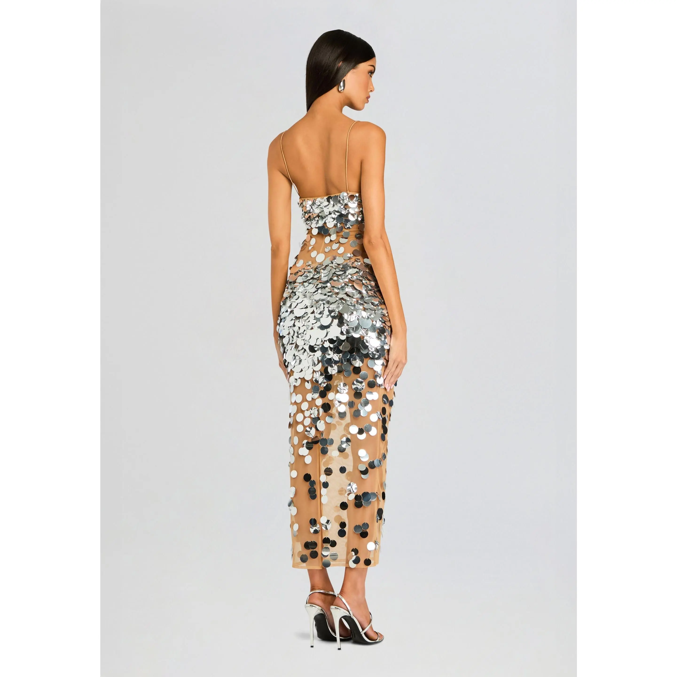 mischa sequin dress retrofte Retrofete Mischa Sequin Dress - Ivory by Retrofete