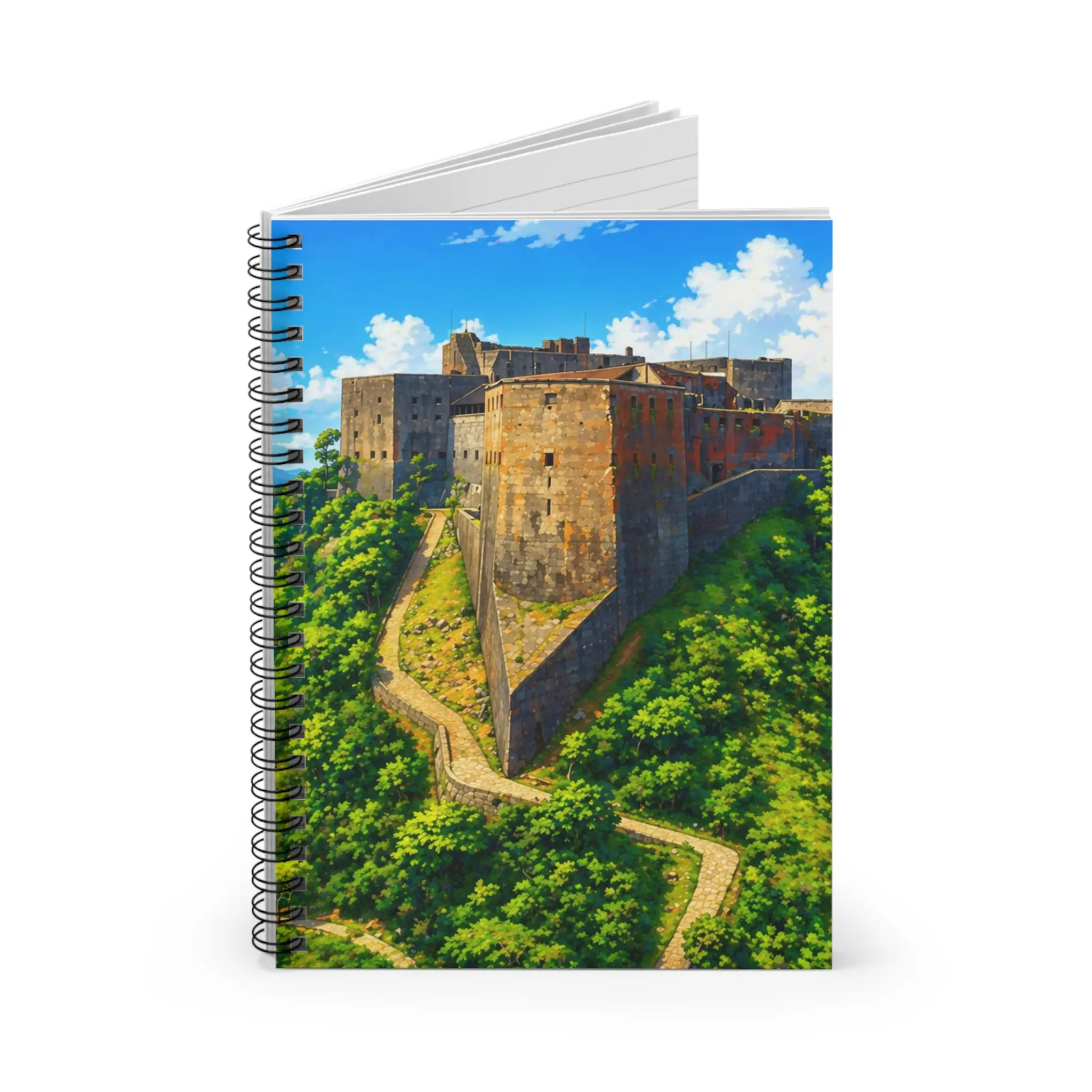 Citadelle Laferrière Custom Graphic Spiral Notebook - Ruled Journal, Book Shaped Notebooks for Office & Personal Use, Custom Graphic Notebooks