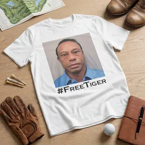 Free Tiger Photo Tee, Funny Graphic T-Shirt