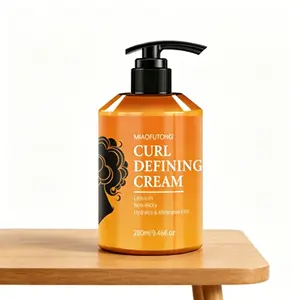 Leave-In Curl Defining Cream, Anti-Frizz & Hydrating Formula, Non-Sticky Styling Cream for Natural Curls, Waves & Coils, Hair Care Liquid, Curly Haircare