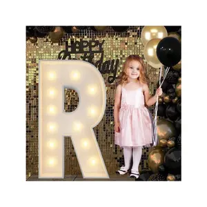 Marquee Light Up Letters, 4FT Marquee Letters, Mosaic Letters For Balloons, Mosaic Balloon Frame, Giant Letters For Birthday Engagement Wedding Party Decoration