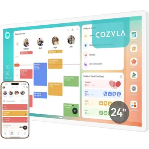 Cozyla Calendar Plus 2: 24" Smart Digital Calendar Wall Touch Screen & No Subscription Family Dashboard, Electronic Display for Family System- Chore Chart, Meal Planner, Support App Store Wall Mount