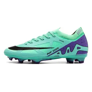 Football shoes AG long spikes low-top unisex youth professional TF turf training shoes