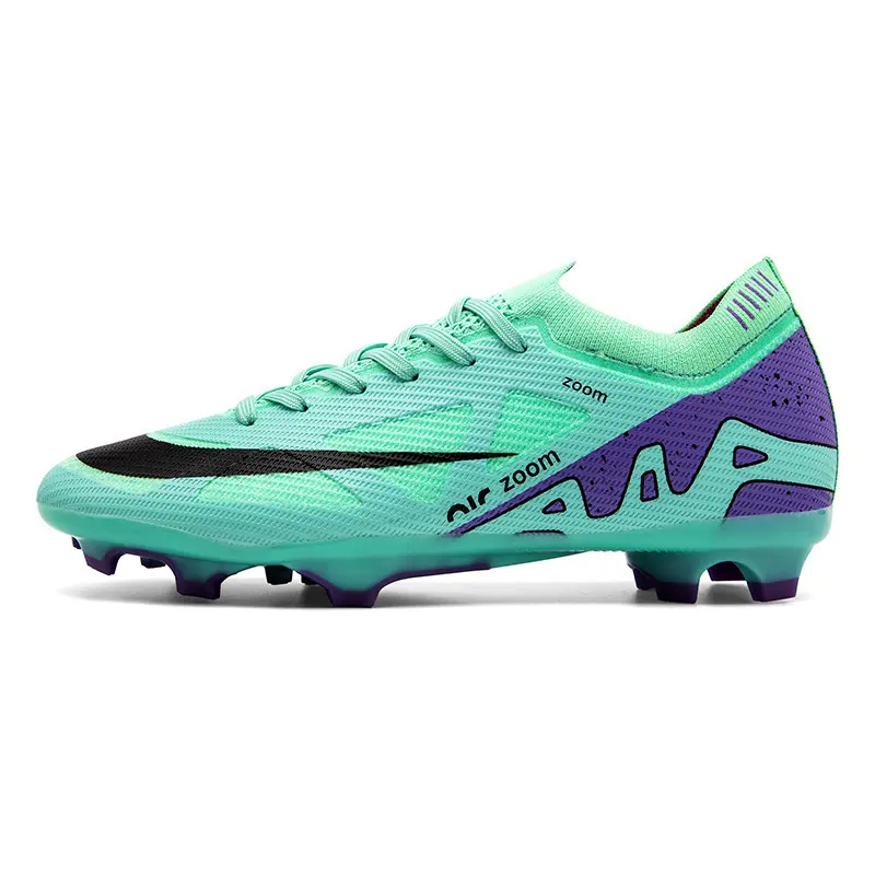 Football shoes AG long spikes low-top unisex youth professional TF turf training shoes