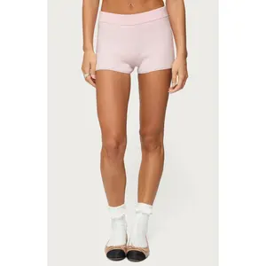 Edikted Women's Lorie Ribbed Knit Shorts