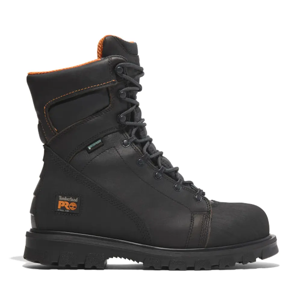 Timberland Pro Mens Rigmaster 8 Inch Waterproof Steel Toe  Work/Duty - Black