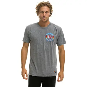 TEXAS RANGERS UNISEX CREW TEE - HEATHER GREY