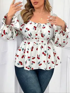 Women's New Plus Size Top Blouses, Stylish Casual Wear, Comfortable Daily, Perfect for All Seasons, Trendy Fashion Choice