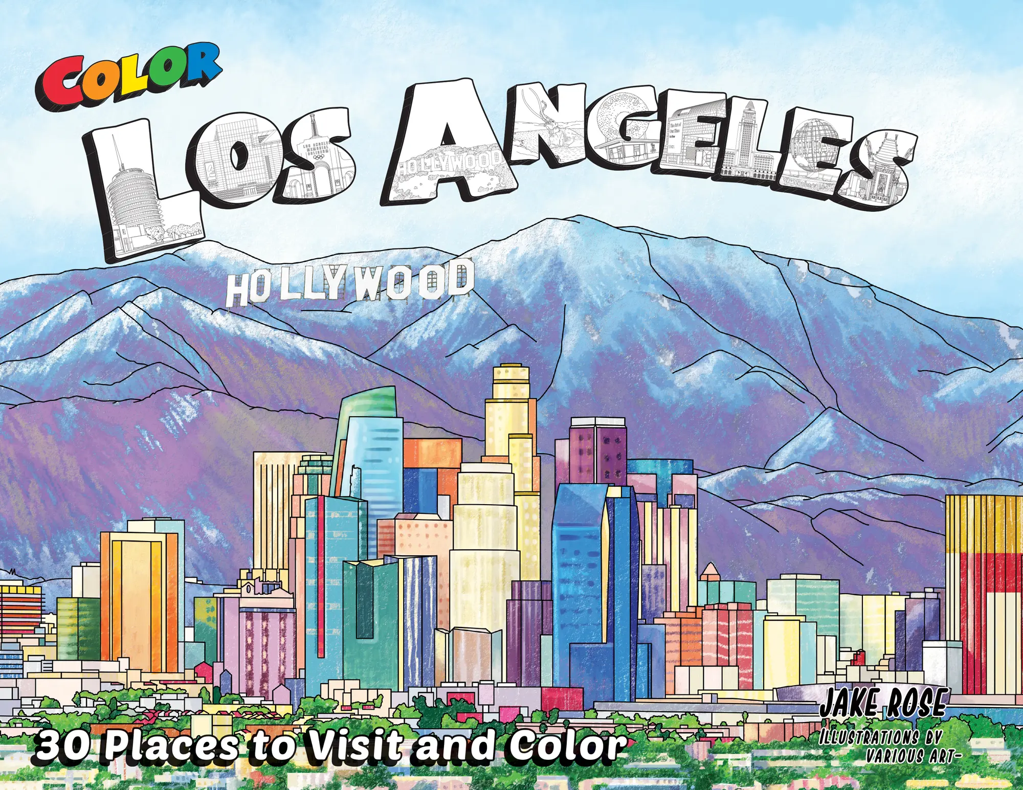 Color Los Angeles coloring book