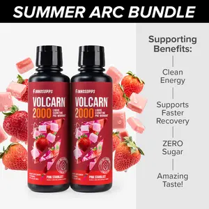 Inno Supps Volcarn 2000 – 2 Pack of Liquid L-Carnitine for Energy, Focus & Workout Performance Dietary Fitness