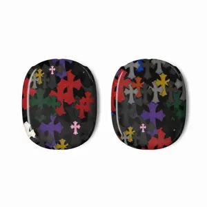 Colorful Gothic Chrome Cross Pattern AirPod Max Case | Decorative Headphone Cover For Airpods Max